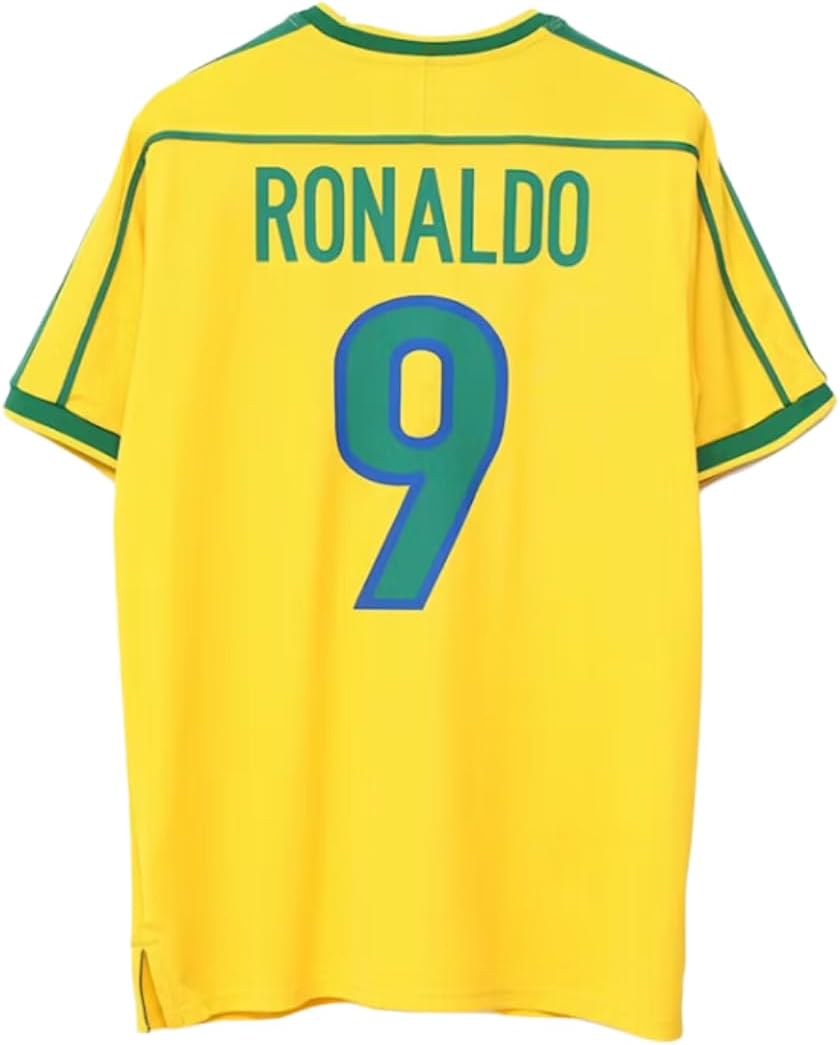 Ronaldo Retro 1998 Home Kit Soccer Jersey for Men Fan Version