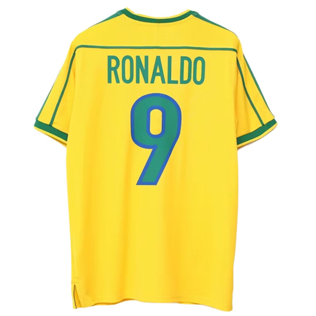 Ronaldo Retro 1998 Home Kit Soccer Jersey for Men Fan Version