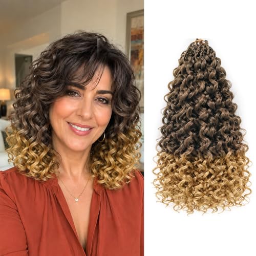 XSASLYET Pre Looped GoGo Curl Crochet Hair for Women 10" 8Packs 33/27