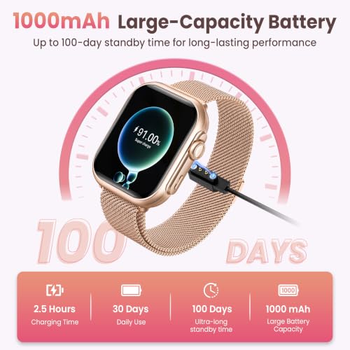 Smart Watch for Women,Fitness Smartwatch,Fitness Watch Tracker with 2 Bands - image 2