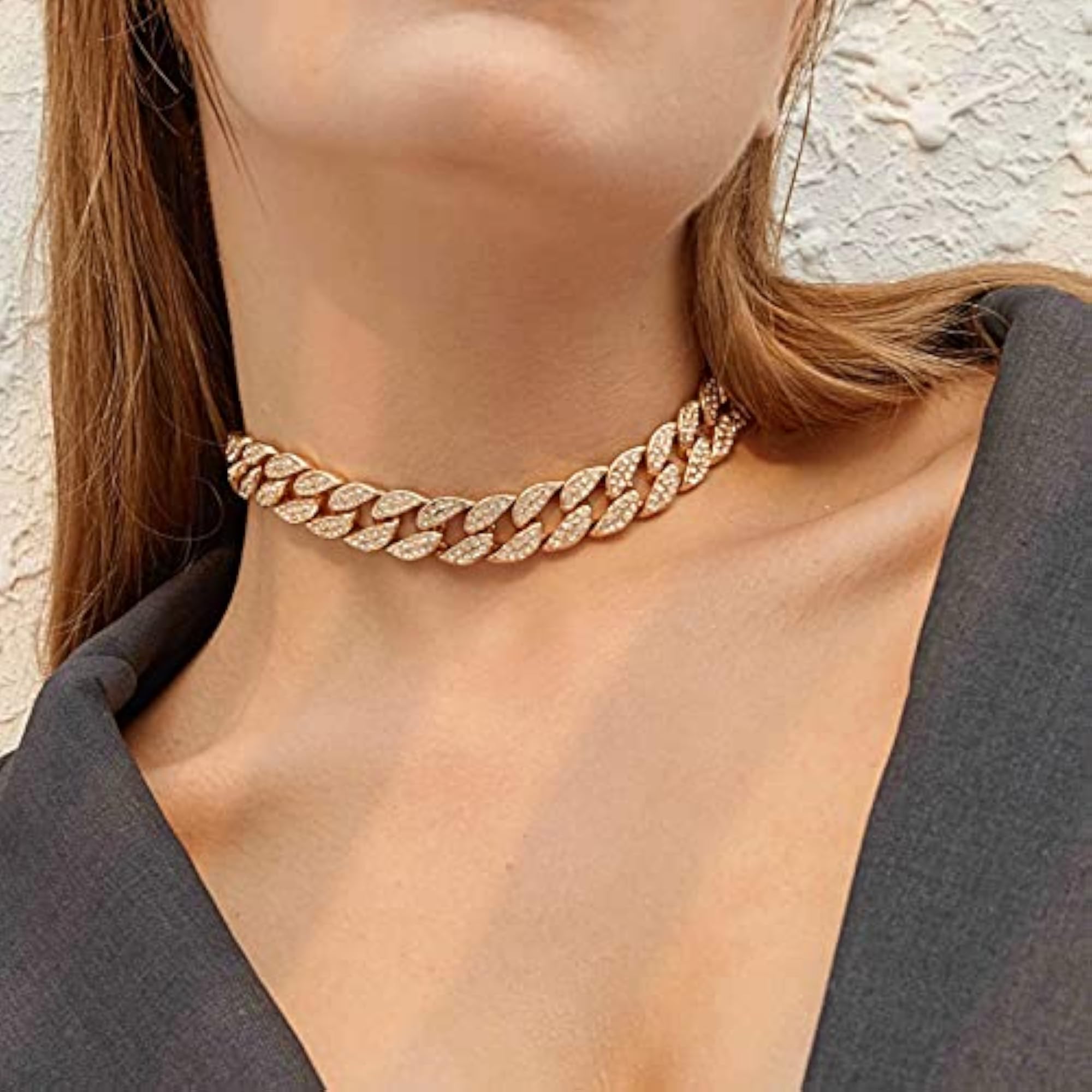 Cuban Link Chain Necklace for Men and Women, 15mm