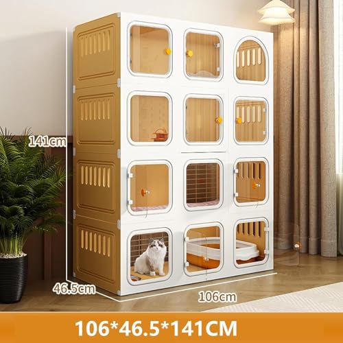 Cage à chat intérieur portable grand catio résine modulable