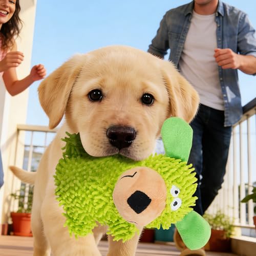Quietschende Hunde- Plüschpuppe, Stressabbau und Spaß, 8 x 5 x 14 cm, Kauspielzeug für Hunde, Plüschtierspielzeug, vielseitig einsetzbar, für Welpen, Haustiere, Outdoor- Spielen, Entspannen-3