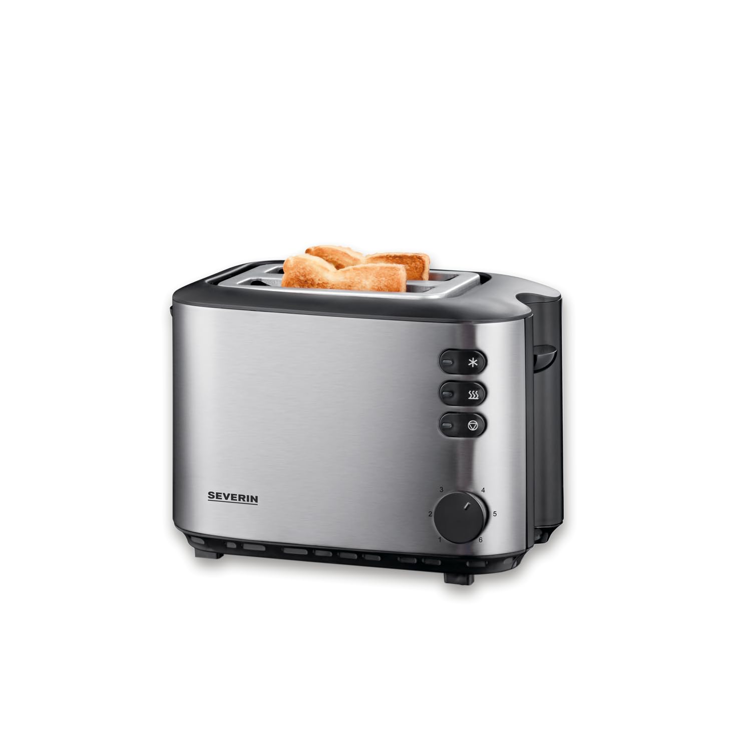 SEVERIN Grille-pain automatique 1 400 W, Grille pain compact 2 fentes jusqu'à 4 tranches