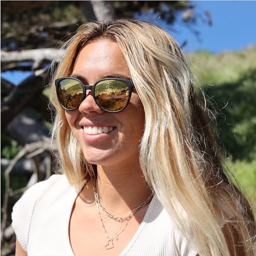 Image of SMITH Cheetah Sunglasses with Polarized Lenses - Performance Sports Active Cat Eye Sunglasses - For Women