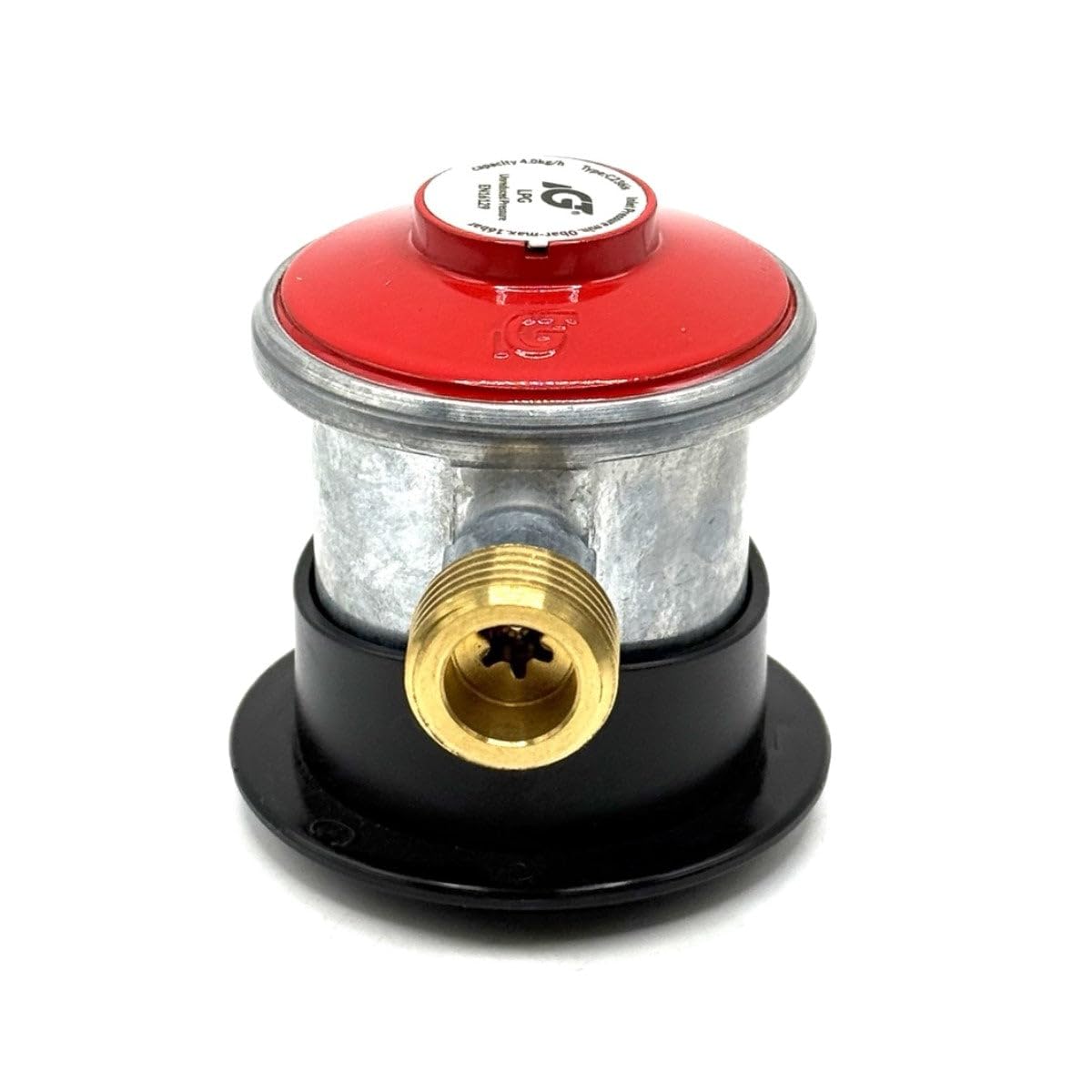 Tubo ad alta pressione GPL con adattatore a clip Jumbo da 35 mm, tubo flessibile per gas propano arancione da 80 cm, connettore W20 RH, pressione non ridotta, approvato EN16129, 4 kg
