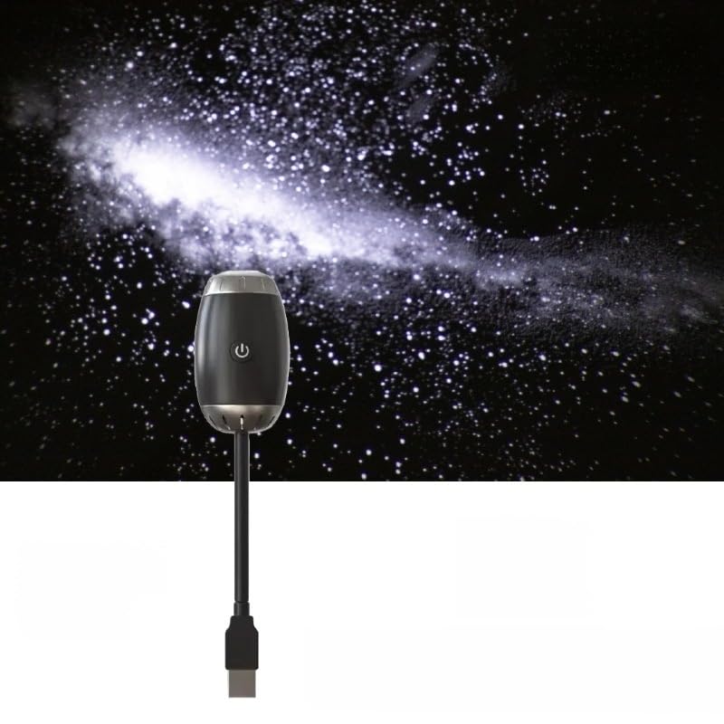 [Maplefea]USB充電式 車内用星空プロジェクター プラネタリウム 高輝度LED 広角調節可能 5V即挿即用 車中泊/寝室/リビング用 軽量携帯 大人子供兼用 癒しの星空ナイトライト 天の川