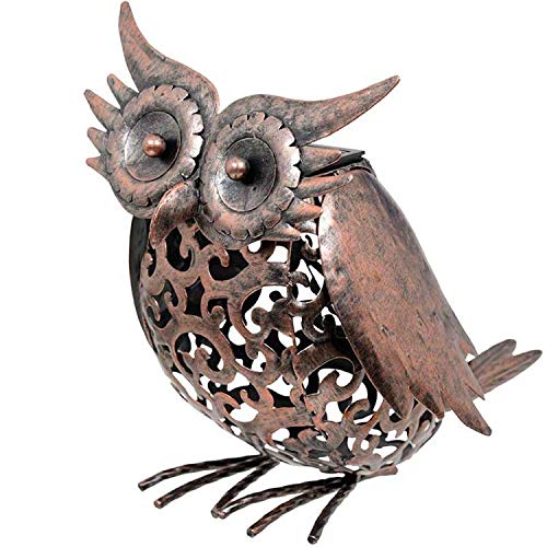 Smart Garden Outdoor Solar LED Garden Light Owl Design, Changing Colour