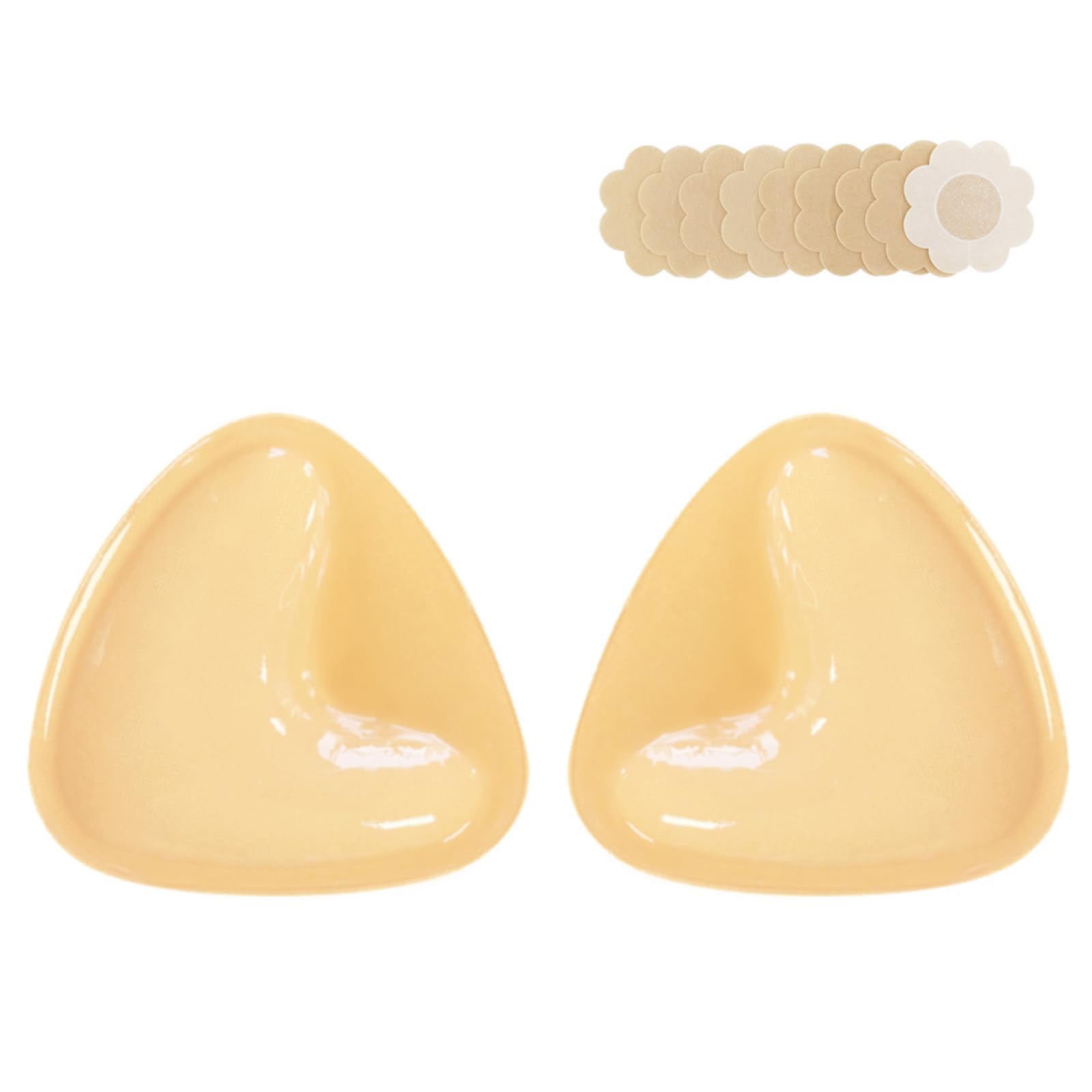 Double-Sided Sticky Bra Pads Inserts Ultra Instant Volume Push up Stick on Bra for Women Swimsuit Bikini Dresses