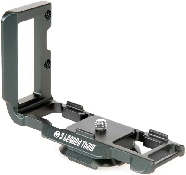 Zayla Dedicated Camera L-Bracket - Arca Swiss Compatible L-Bracket for Nikon Z50 Landscape and Portrait Photography - Metallic Slate Grey (Zayla-PD-G)
