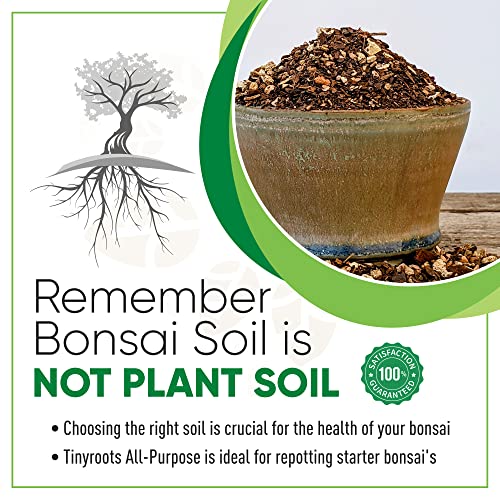 Bonsaioutlet Bonsai Soil Mix Blend - Tinyroots All Purpose Organic Mixed Bonsai Tree Blend + Used For All Varieties Of Bonsai Trees, 2.5Qts #TOP1