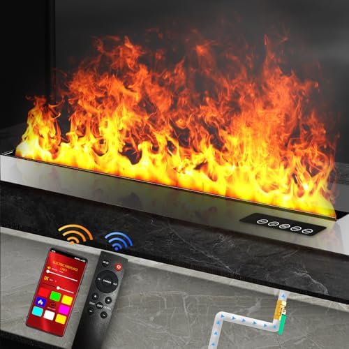 best water vapor fireplace - Are These Models Worth Your Investment? 4 Sunlitup Electric Fireplace 78.8", Water Vapor Fireplace Remote & Smart App, Vapor Electric Fireplace 8 Color Flames, Steam Fireplace Automatic Water Control & Connected Direct 316 Stainless