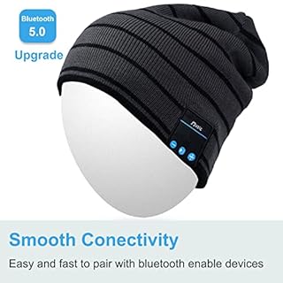 Rotibox Bluetooth Beanie Hat Wireless Headphone for Outdoor Sports Xmas Gifts Stocking Stuffers