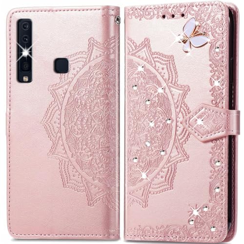 Handyhülle Tasche für Samsung Galaxy A9 2018 Hülle,PU Lederhülle Wallet Flip Hülle Standfunktion Kartenfach Schutzhülle Klapphülle für Samsung Galaxy A9 2018 Cover
