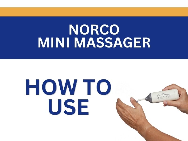 Amazon.com: Norco Mini Massager  Portable Massage Gun for Scar Tissue  Break Up, Massage, Hand, Finger, and Muscle Relief with 3 Silicone  Attachments | NC70209 : Health & Household