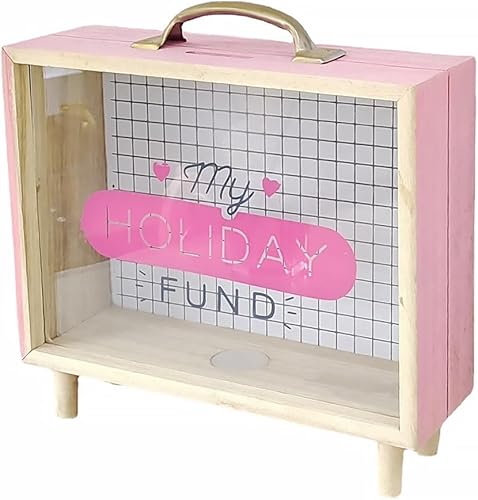 Alcancía organizadora de fotos, decoración para niños, alcancía transparente para adultos, decoración de escritorio, caja de sombras, alcancía de