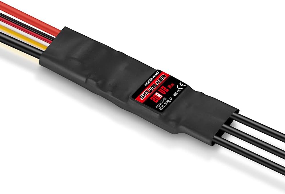 Hobbywing Skywalker 20A/30A V2 MINI ESC Electronic Speed Control for Fixed-Wing Aircraft (20A (4S Minin))