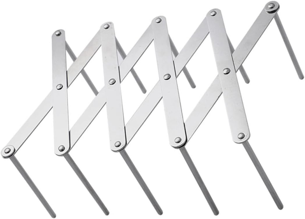 MAGICLULU Retractable Foldable Stainless Steel Lid Organizer for Kitchen Pans and Pots, Space-saving Pan Lid Holder Rack for Cooking and Kitchen Use