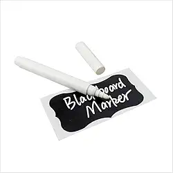 2 Canetas giz liquido branca branco intenso para lousa