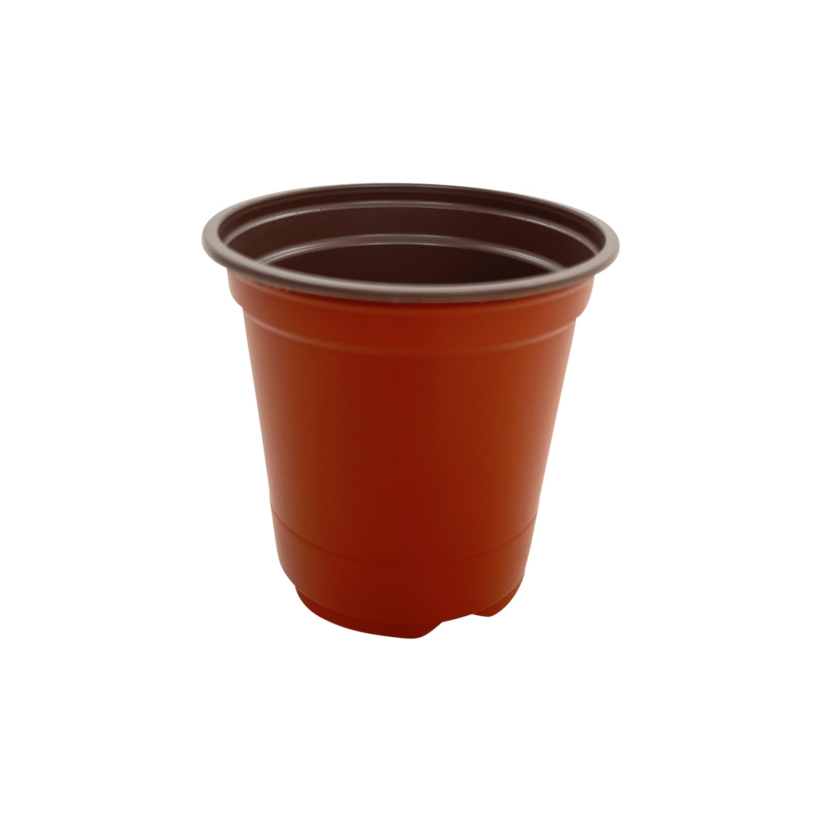 Oakland Gardens 9cm Plant Pots Terracotta Plastic Tall Deep Full Size Flower Pot 3.5" Seedling Pot - Pack of 80