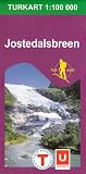  Jostedalsbreen topográfico 1:100.000 mapa de senderismo de Noruega # 2229