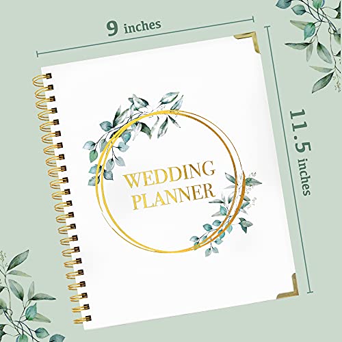 Beautiful Wedding Planner Book And Organizer - Enhance Excitement And Makes Your Countdown Planning Easy - Unique Engagement Gift For Newly Engaged Couples, Future Brides And Grooms,9 Inches X 11 Inches #TOP7