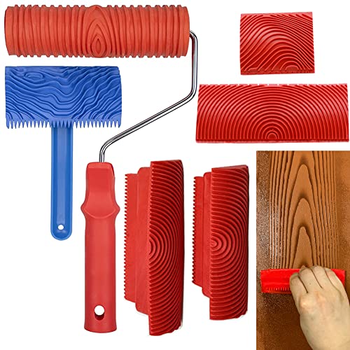 Wood Graining Tool Set with 6pcs Roller