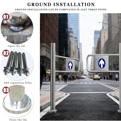 Entrance One-Way Swing Gate,Spring-Loaded Automatic Closure Gate ...