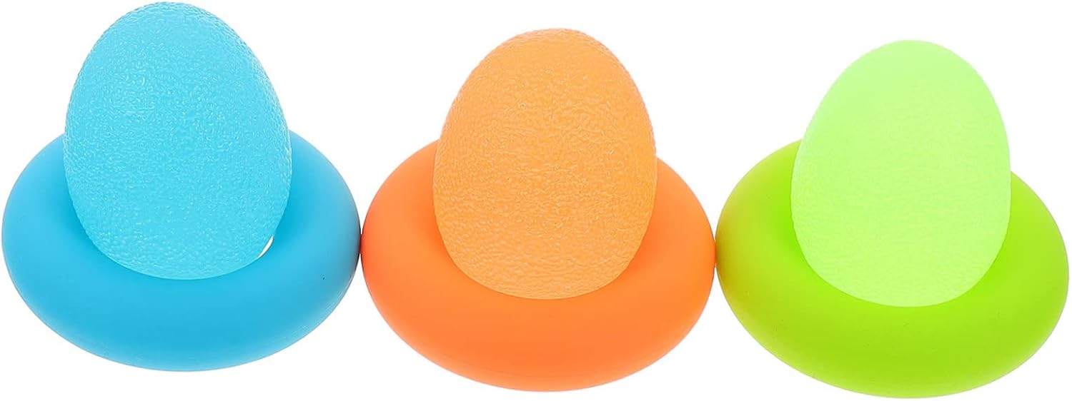 COLLBATH 1set Silicone Hand Fitness Grips Balls Balls for Strength Training Finger Hands Workout Squeezer