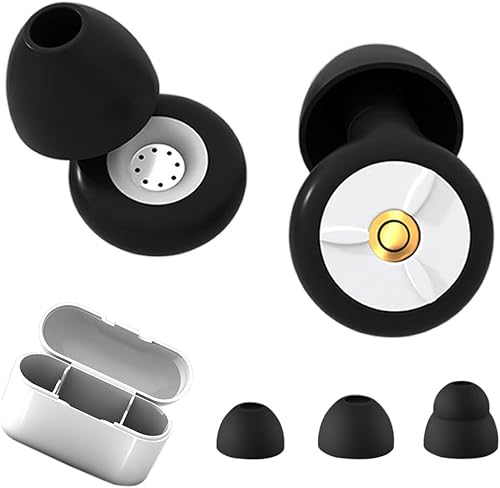 Tapones para los oídos para dormir con cancelación de ruido  Tapones de silicona reutilizables, suaves y cómodos para dormir, trabajo, estudio,
