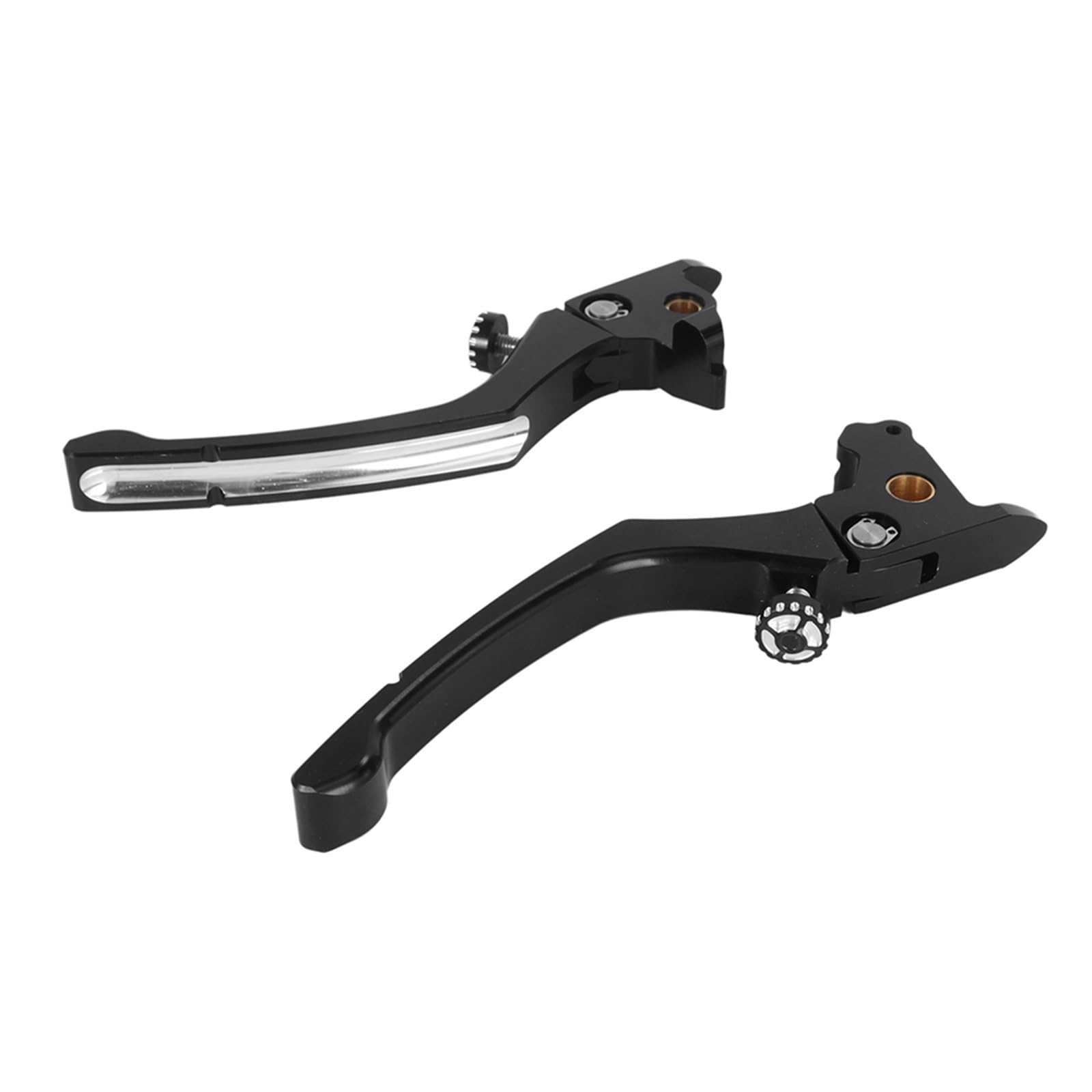 Wkdyriwo Black 1 Pair Motorcycle Cylinder Hydraulic Brake Lever Clutch Lever For Har&Ley Touring Street Glide Cvo Electra Glide Road King Motorcycle Brake Clutch Levers