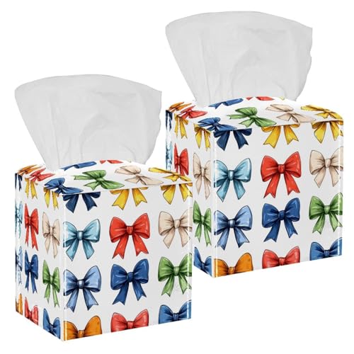 Boîte à mouchoirs décorative pour commode de chambre et table de nuit colorée