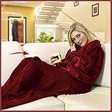 Zusätzliche Informationen: Sie können die Sofadecke mit Ärmeln bei 30 Grad waschen. Das Material der TV-Decke ist pflegeleicht und atmungsaktiv.