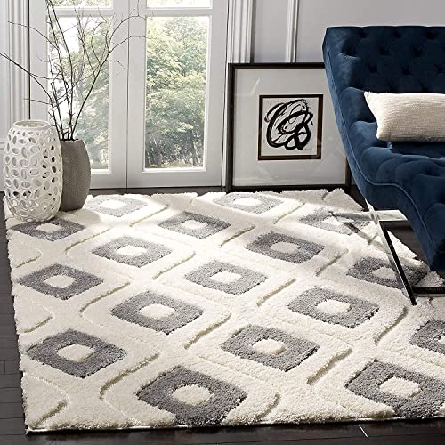 Image of Soft Modern Shag Area Rugs Fluffy Living Room Carpet Comfy Bedroom Home Decorate Floor Kids Playing Mat Size 9x12 Feet Color Multi X