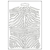 Stamperia K3PTA5617 Soft Mould A5-Savana zebra pattern, Multicoloured, 2