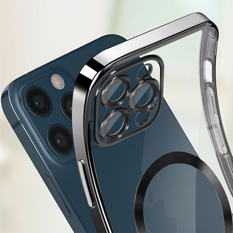 Cool Case for iPhone 15 Magnetic Silver Edge