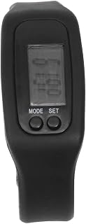 ABOOFAN 2pcs Fitness Tracker LCD Display Heart Rate Health Exercise Fitness Watch Step Counter Walking Calories Burned for Women Men Kids (Black)