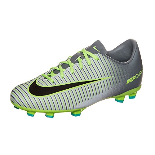Nike Scarpa Da Calcio Jr Mercurial Vapor Xi Fg Grigio/Lime EU 33 (US 1.5Y)