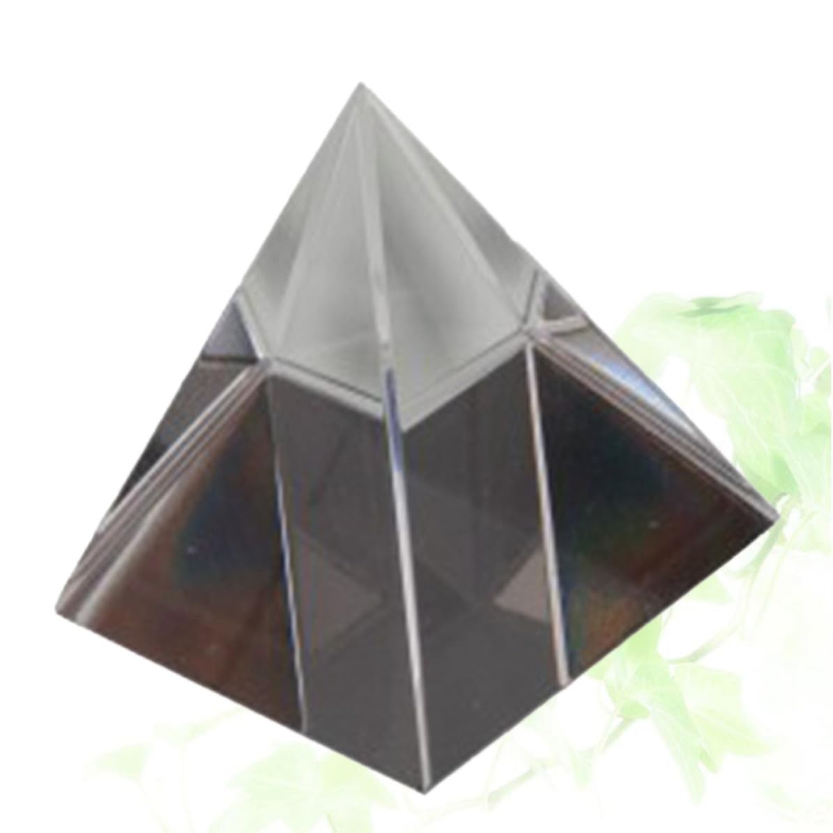 SHOWERORO Pyramide en Verre Optique 100mm pour Instruments D'optique, Réfracte la Lumière et Crée Un Arc-en-Ciel, pour Contemplation et Expériences Scientifiques