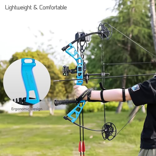 Lanneret Youth Compound Bow Package for Youth & Kids,Beginners and Women,10-40 Lbs Draw Weight,16"-28" Draw Length,290fps，Compound Bow Kit for Beginner Pink by Lanneret - Image 6