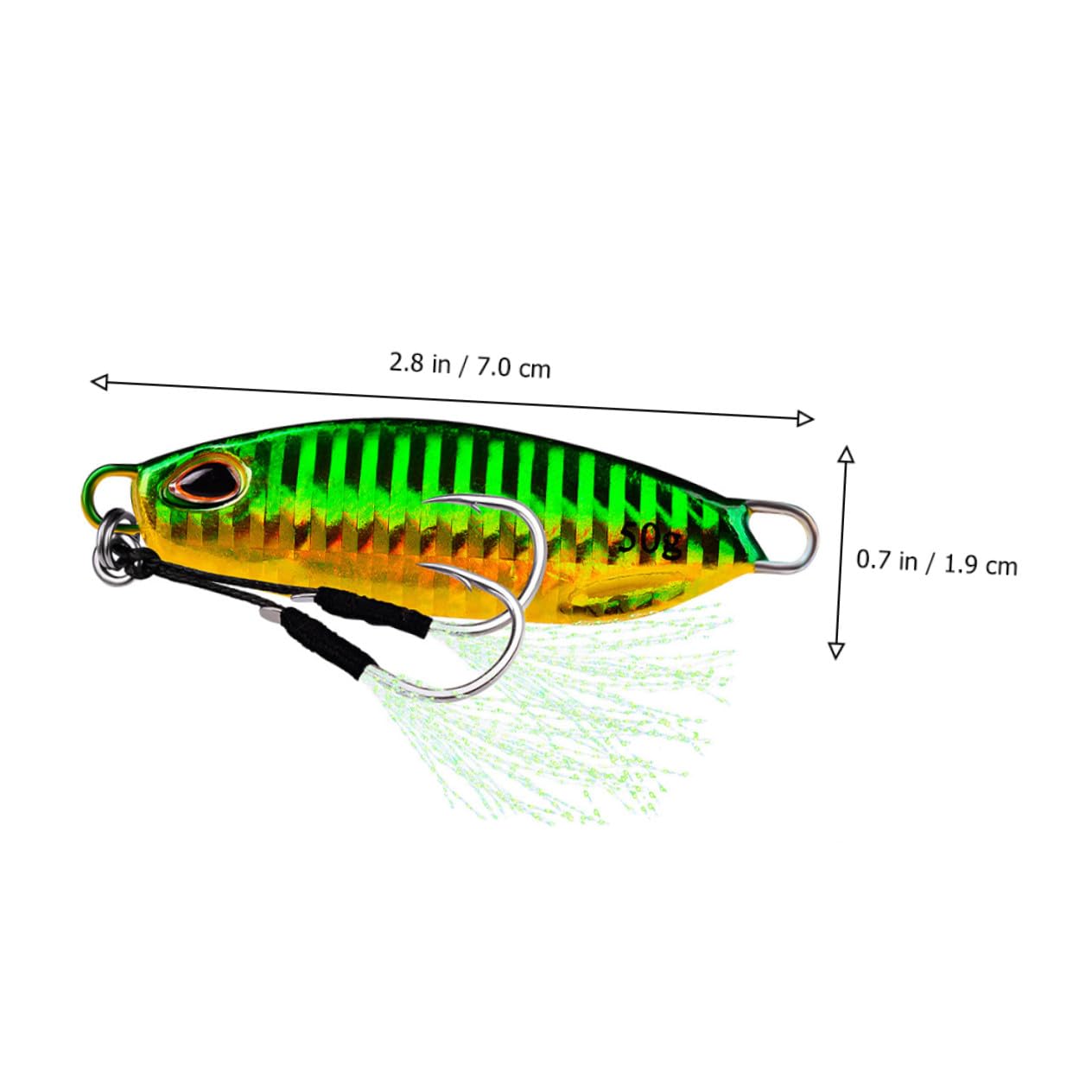 Abaodam Señuelos de Pesca Metálicos Diseño Reflectante y Forma de Pez, Sistema de Transferencia de Gravedad, Pack de 5 para Pesca al Aire Libre