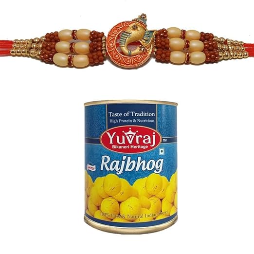 Yuvraj Rakhi with Sweets brother rakhi with mithai rajbhog 1 kg pack