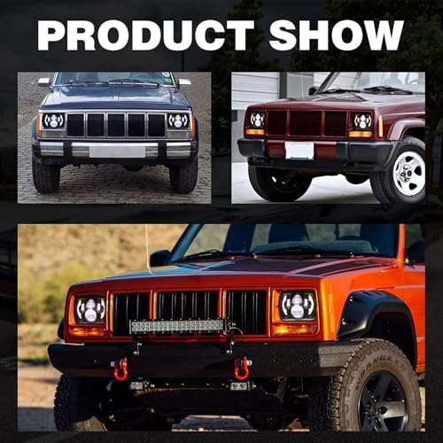 Yuguang 5X7 LED HEADLIGHT 7X6 Led Headlights, H6054 Led Headlights Hi/Low Beam Drl Amber Turn Signal Dot Approved Compatible With Jeep Wrangler Cherokee Xj Yj Nissan Toyota Gmc Truck thumb #2