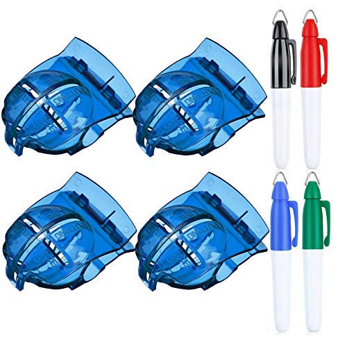 4 Piezas Golf Ball Line Tool, Juego de Pelota de Golf Clip de Marcado de Bolas (Azul)