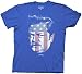 Parks and Recreation Ron Swanson Stars & Stripes T-Shirt ,X-Large,Royal Blue