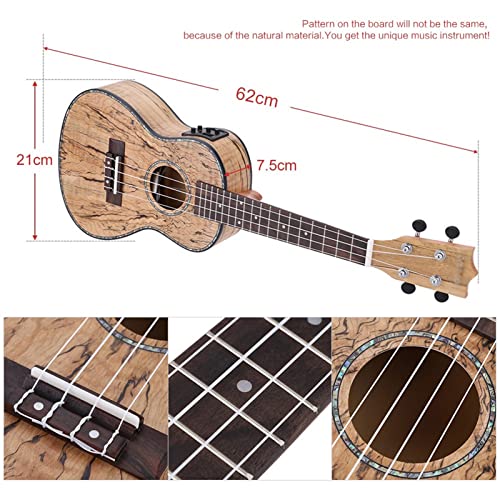 Ukulele Ukulele 24′ Ukelele Mini Acoustic Guitar with LED EQ Cowry Shell Brims 4 Nylon Strings for Beginner Student Musician Professional Ukuleles - Les Beatles, Paul McCartney, John Lennon, RIngo Starr, George Harrison Ukulele Ukulele 24' Ukelele Mini Acoustic Guitar with LED EQ Cowry Shell Brims 4 Nylon Strings for Beginner Student Musician Professional Ukuleles – Image 3