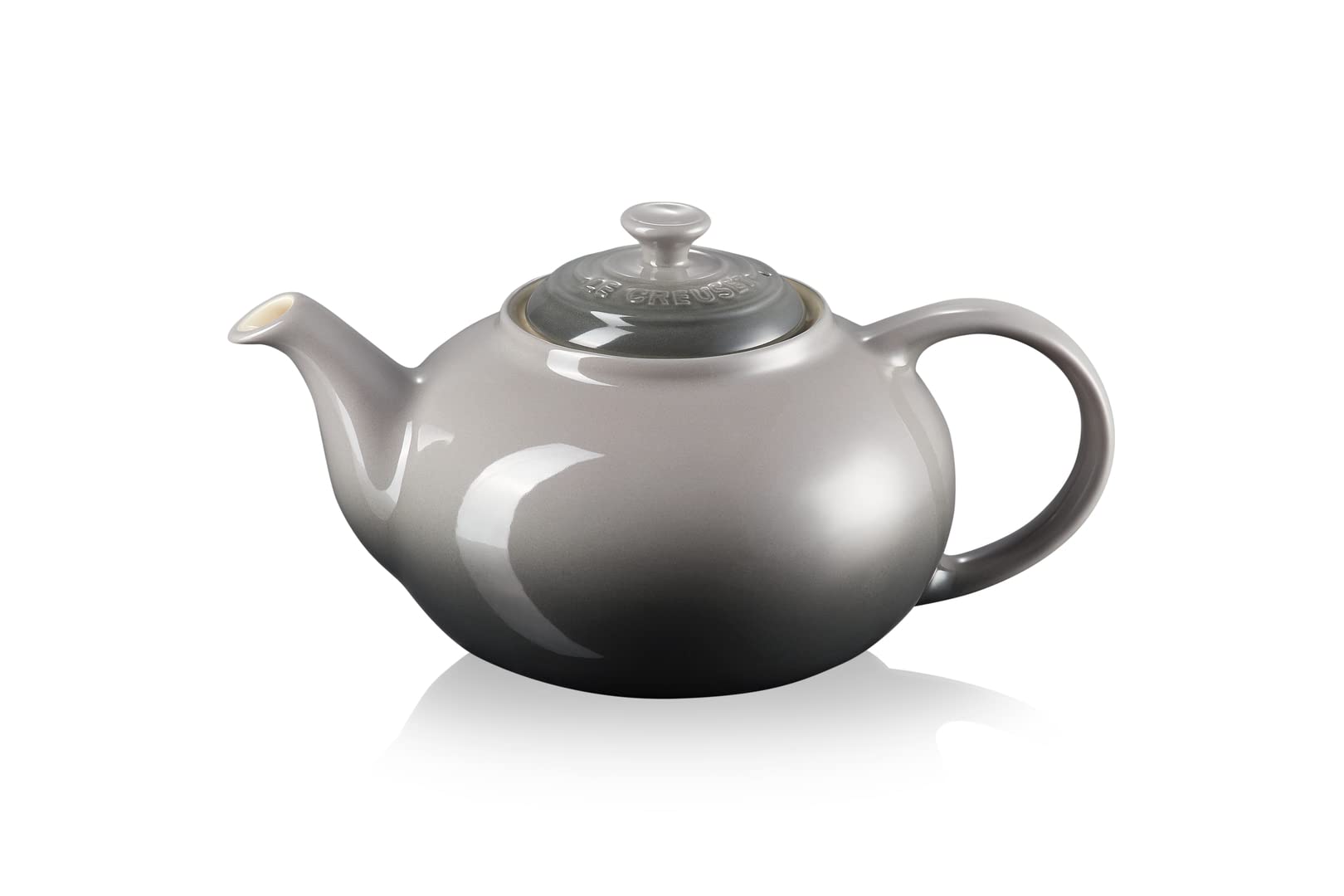 Le Creuset Stoneware Classic Teapot, 1.3 litres, Serves 3-4 Cups, Flint, 80702134440003