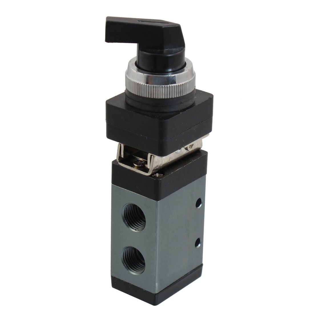 Valve pneumatique MSV-98322LB sélecteur rotatif 3/2 voies filetage 13mm noir