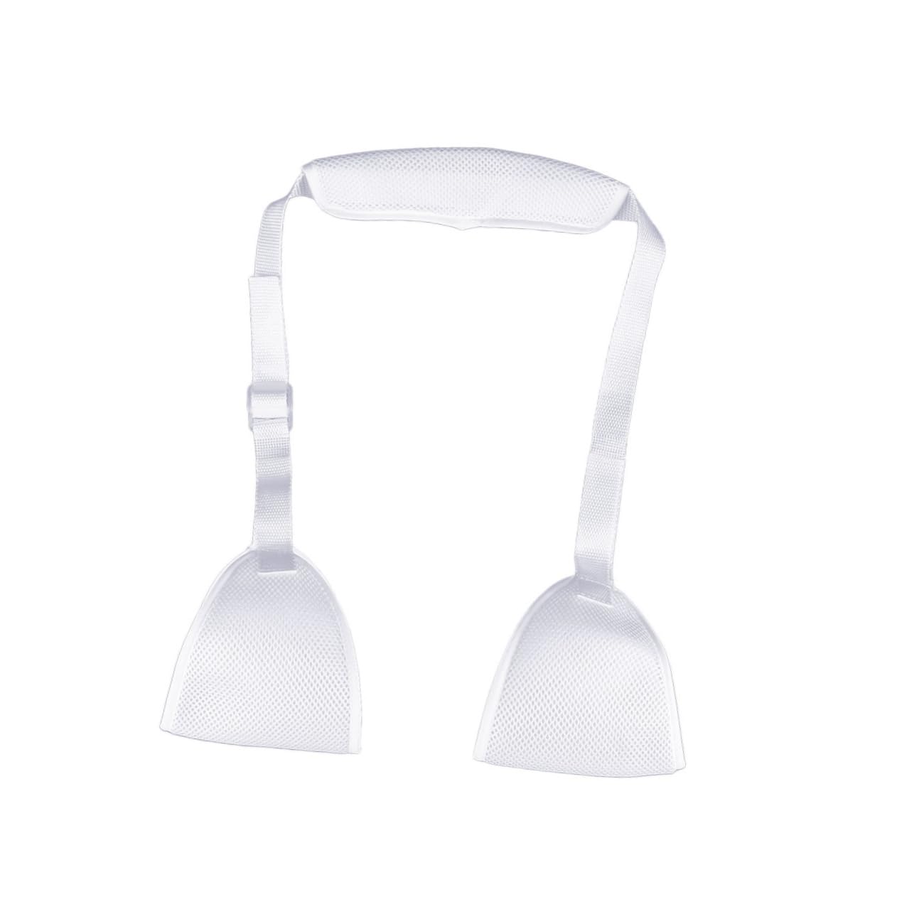 SHERCHPRY Dislocated Arm Sling Shoulder Immobilizer Support Brace for Broken Fractured Arm Comfortable Thickened Pad for Sports and White