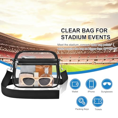 Clear Bag with Wide Adjustable Strap